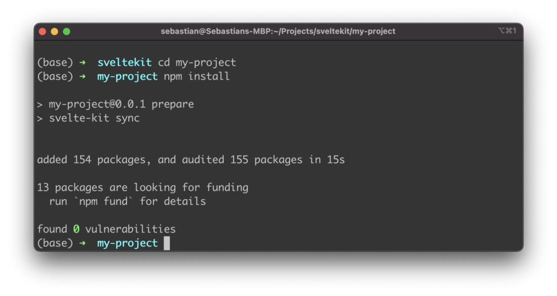 Install project dependencies via NPM