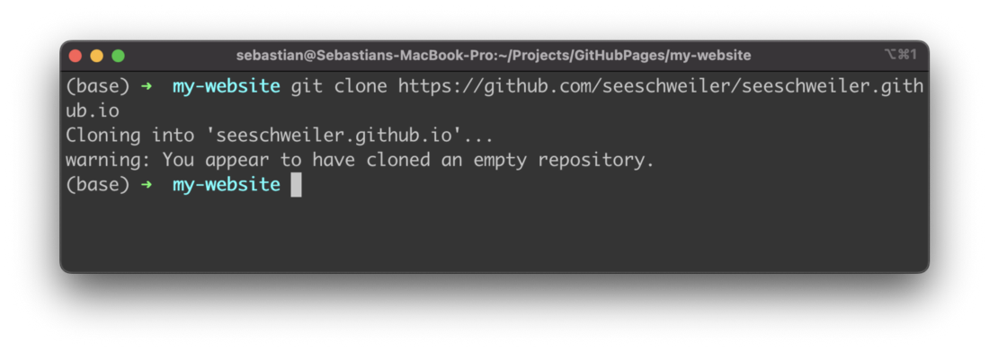 Cloning the repository