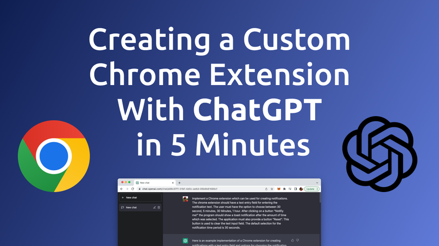 With the help of ChatGPT, a large language model trained by OpenAI, we can create a Chrome extension that is tailored to our specific needs and can help streamline our daily tasks without writing a single line of code by ourselves. Let's see how this works …