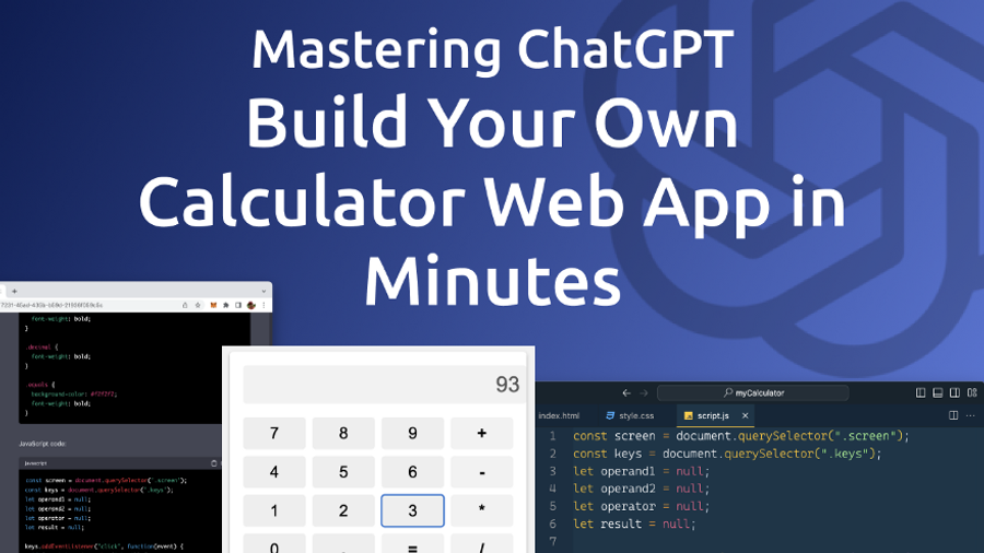 Looking to build a custom calculator web app but don't want to spend hours coding HTML, CSS, and JavaScript? Then you need to try out ChatGPT, the language model trained by OpenAI. With ChatGPT, you can generate the complete HTML, CSS, and JavaScript code for your calculator web app automatically, making the implementation process fast and effortless.