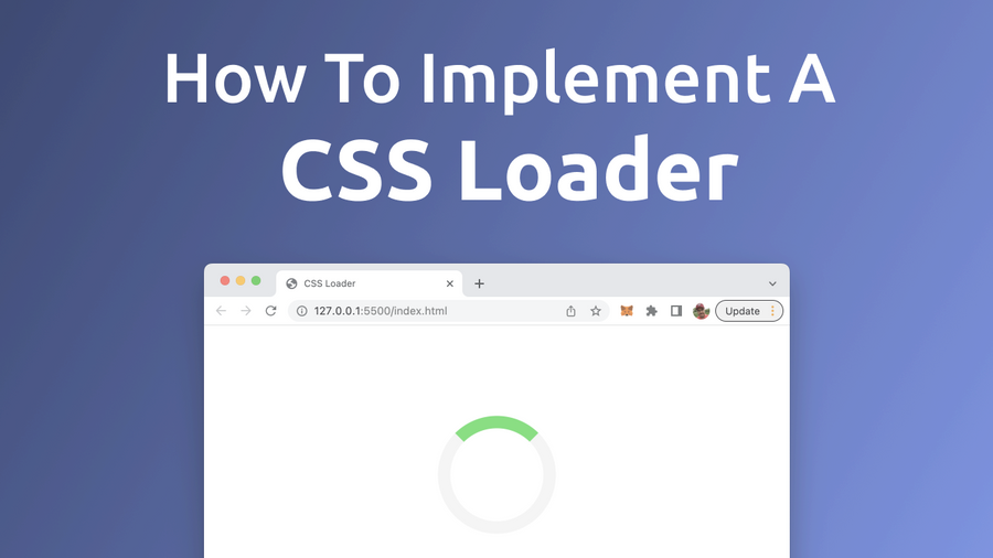 A loader or loading indicator is an animated element which is displayed on the website to show that a process is running at the moment and the user needs to wait for it to complete (e.g. loading of data). Such an element can be easily created with pure CSS. Let’s implement a simple animated CSS loader …